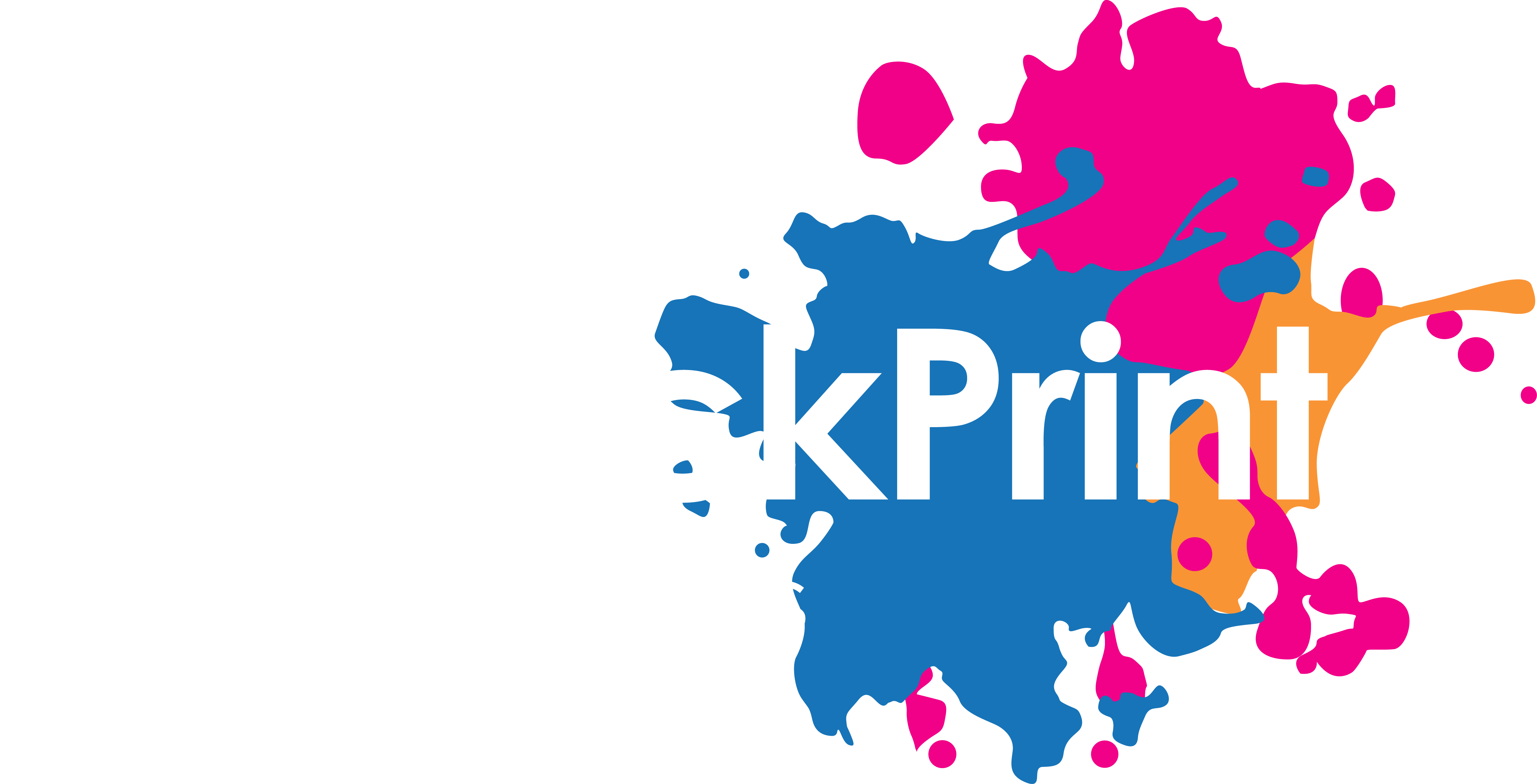 GoClickPrint White Logo
